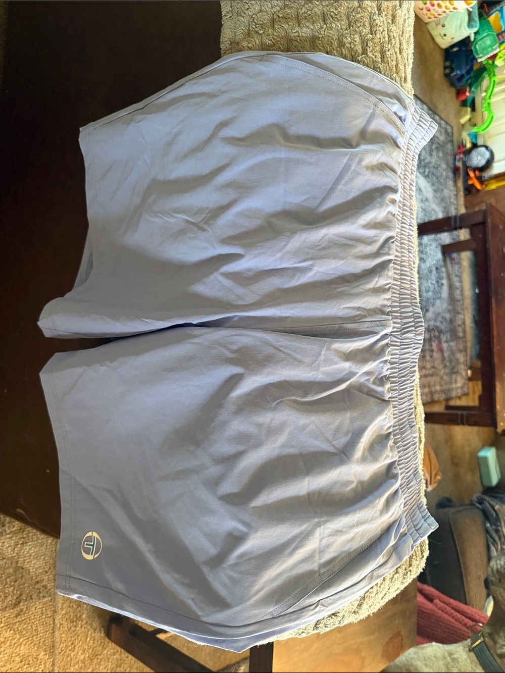 Sergio Tacchini violet Athletic Shorts with White Logo Accent
